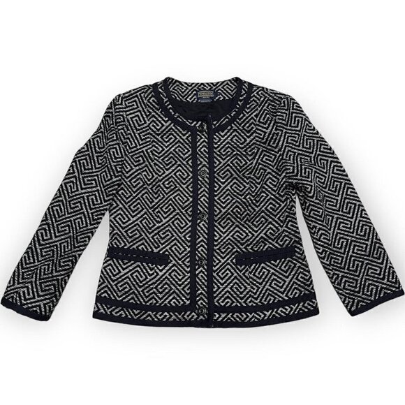 Pendleton Retro Y2K Aztec Luxury Designer Light Blazer Jacket - Womens 8 - Picture 1 of 4